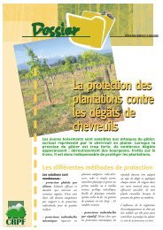 La protection des plantations contre les dÃ©gÃ¢ts de chevreuil