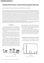 Cutting Performance of Nano-Polycrystalline Diamond - Sumitomo ...