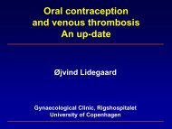 Oral contraceptives and venous thrombosis. An ... - Ãjvind Lidegaard