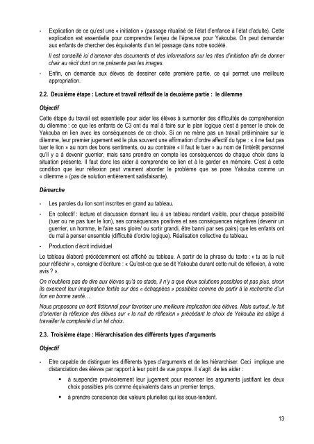 "Yacouba " au cycle 3 - IUFM de l'AcadÃ©mie de CrÃ©teil