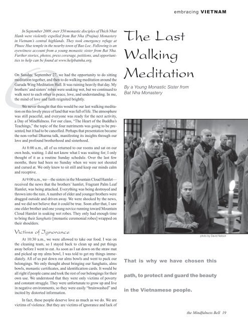 View full issue in PDF - The Mindfulness Bell