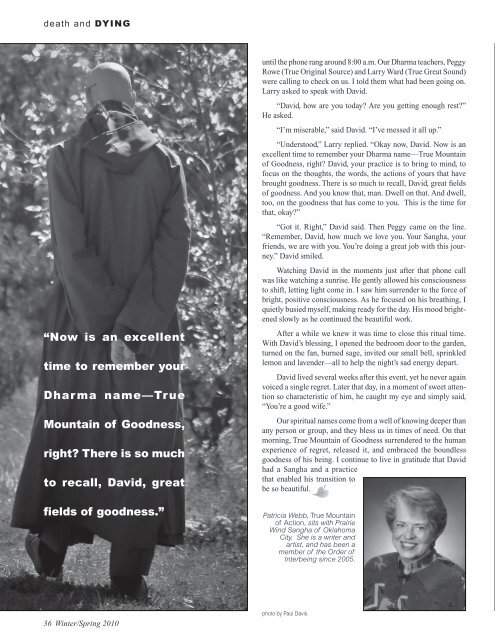 View full issue in PDF - The Mindfulness Bell