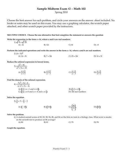 Midterm Sample