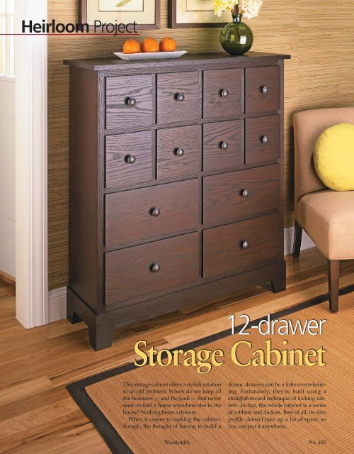 Storage Cabinet - Woodsmith Woodworking Seminars