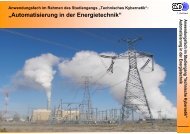 „Automatisierung in der Energietechnik“ - Technische Kybernetik