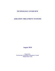 TECHNOLOGY OVERVIEW AERATION TREATMENT ... - ITRC