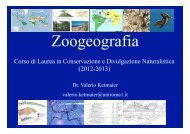 Corso di Laurea in Conservazione e Divulgazione Naturalistica ...