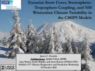 Eurasian Snow Cover, Stratosphere - Climate Prediction Center