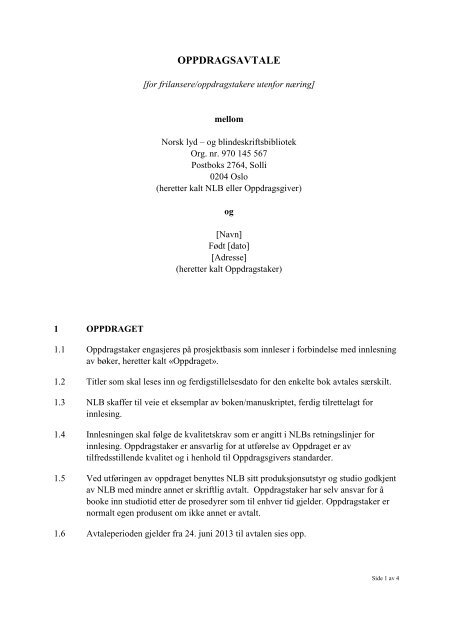 frilansavtale sendt ut 130621. pdf - NLB