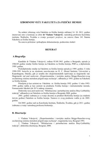 Fakultet za fizičku hemiju Fakultet za fizičku hemiju