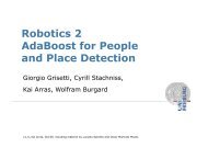 Robotics 2 AdaBoost for People and Place Detection