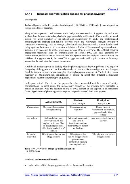 Large Volume Inorganic Chemicals - Ammonia ... - ammk-rks.net