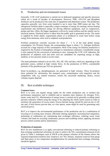 Large Volume Inorganic Chemicals - Ammonia ... - ammk-rks.net