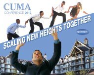 Scaling new HeigHtS togetHer - CUMA - Credit Union Managers ...