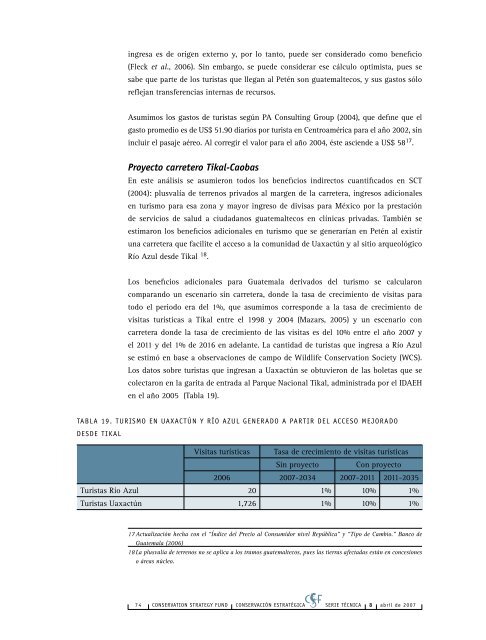 Análisis económico y ambiental de carreteras propuestas dentro de ...