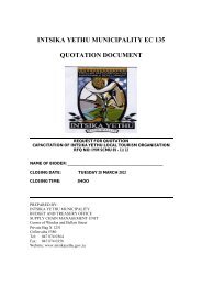 Quotation Document for Capacitation of Intsika Yethu Local Tourism ...
