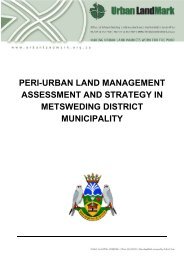 peri-urban land management assessment and ... - Urban LandMark