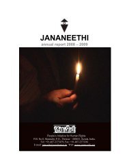 JANANEETHI annual report 2008 â 2009