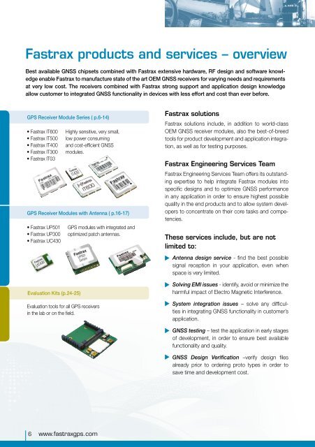 Fastrax Product Leaflet