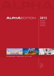 Katalog ALPHA EDITION Kalender 2013 (PDF), 19 MB