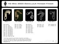 K2 Bike 2003 Derailleur Hanger Finder