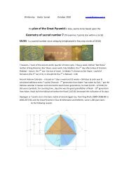 the plan of the Great Pyramid Geometry of - Crop Circle Connector