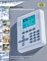 Hubbell Building Automation CX Commercial Lighting ... - Leff Electric