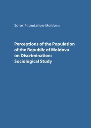 Perceptions of the Population of the Republic of Moldova - Soros ...