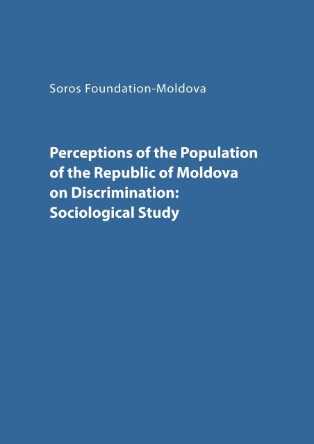 Perceptions of the Population of the Republic of Moldova - Soros ...