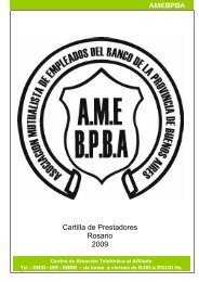 Cartilla de Prestadores Rosario 2009 - amebpba