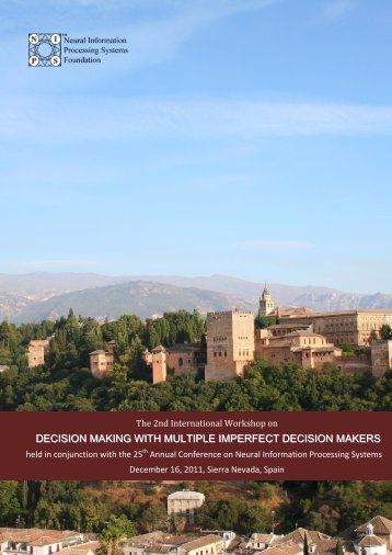 decision making with multiple imperfect decision makers - Institute of ...