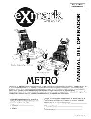 MANUAL DEL OPERADOR - Exmark