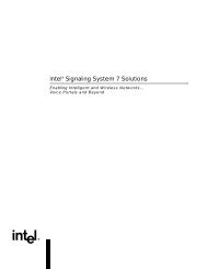 IntelÃ‚Â® Signaling System 7 Solutions - CompTek