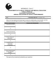 APPENDIX D â P - UCF College of Medicine - University of Central ...