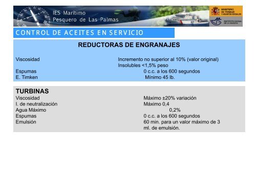 PRUEBAS, ANÁLISIS Y VALORES ADMISIBLES DE ...