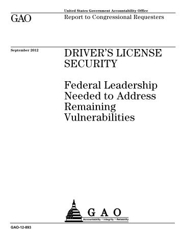 GAO Reports - US Government Accountability Office