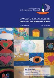 gemeindebrief_85.pdf [1.5 MByte] - Kirchengemeinde GlÃ¼ckstadt