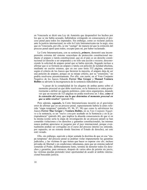 II, 1, 16- LIBRO ARBC vs  VENEZUELA ANTE CIDH  ANALISIS CRITICO 2014