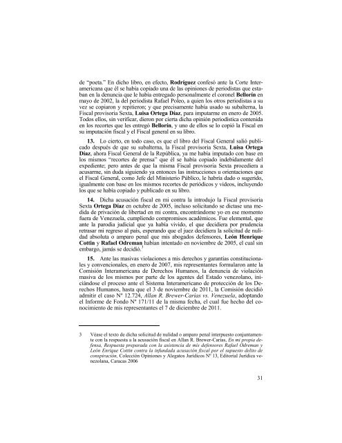 II, 1, 16- LIBRO ARBC vs  VENEZUELA ANTE CIDH  ANALISIS CRITICO 2014