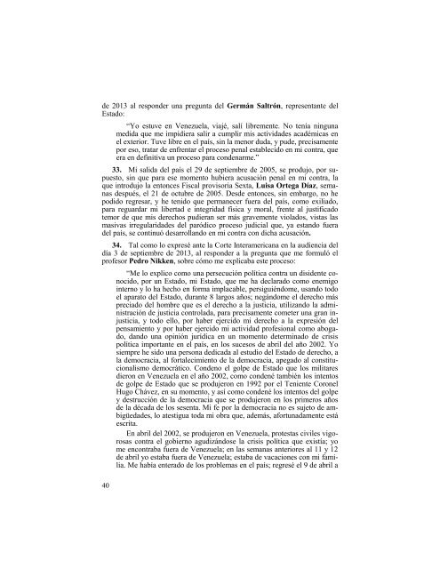 II, 1, 16- LIBRO ARBC vs  VENEZUELA ANTE CIDH  ANALISIS CRITICO 2014