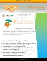Premier Leave management - OrangeHRM