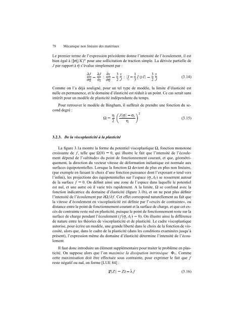 MastÃ¨re COMADIS Lois de comportement non linÃ©aires des matÃ©riaux