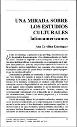 UNA MIRADA SOBRE LOS ESTUDIOS CULTURALES ...