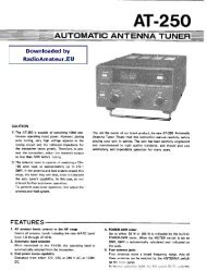 Kenwood AT-250 user manual - Mundoradio