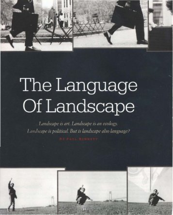 Language of Landscape - Anne Whiston Spirn