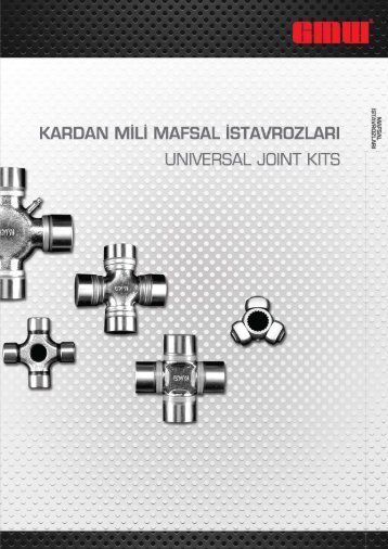 KARDAN Mili MAFSAl iSTAVROZLARI t:JNIVERSAL JOINT KITS