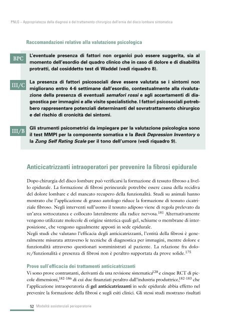 Ernia del disco - Sistema Nazionale Linee Guida