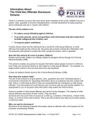 The Child Sex Offender Disclosure Scheme - Nottinghamshire Police