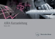 ASRA Kurzanleitung - Retailfactory Daimler ITR - Mercedes-Benz