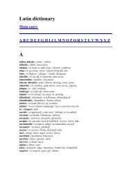 Latin dictionary Main entry ... - D Ank Unlimited